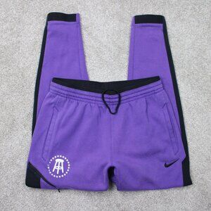 Nike Barstool Pants Men Medium Purple Dry Showtime Drawstring Sweatpants Joggers